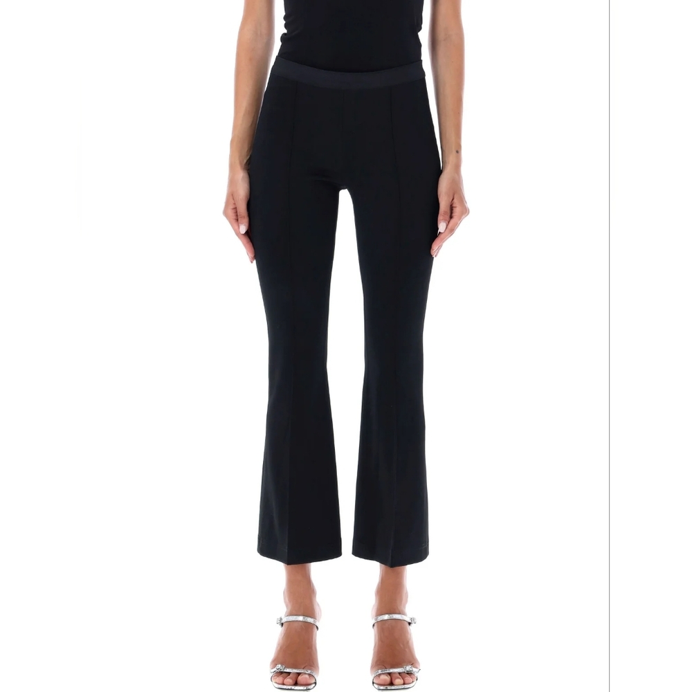 HELMUT LANG Ponte Kick Flare Bootcut Pants Maroon HLW32155
